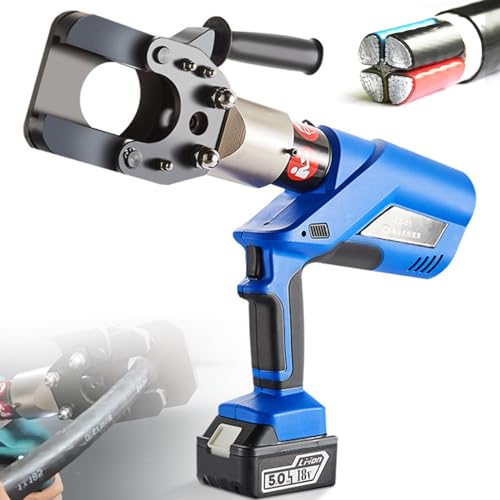 Herramienta de crimpado eléctrica, cortador de cable hidráulico de 18 V para alambre de cobre y aluminio de 40 mm a 95 mm
