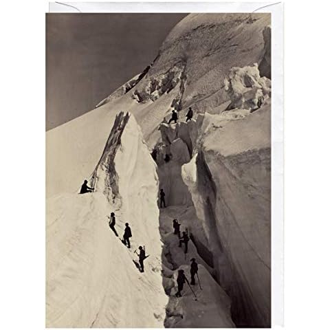 The Ascent of Mont Blanc (1861) Blank Greeting Card Cover