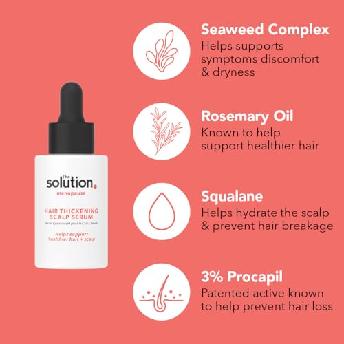 The Solution Menopause Hair Thickening Scalp Serum (30ml). Healthy Scalp Hair Growth Serum for Women, Hair Serum for Hair Growth, Cruelty Free Hair Growth Products, Hair Thickening Products for Women - Image 6