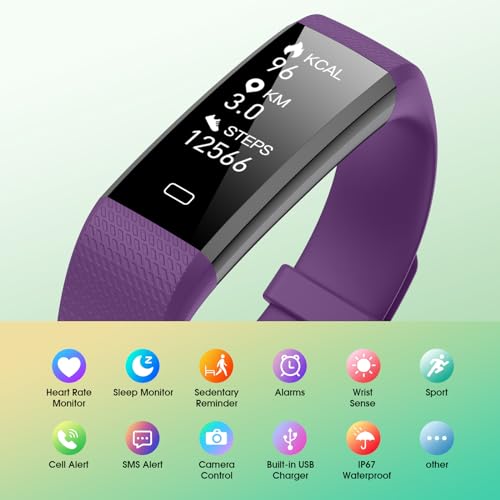 Livikey ID130PLUS HR Fitness Tracker Watch With Heart Rate Monitor, Step Counter Activity Tracker thumb #1
