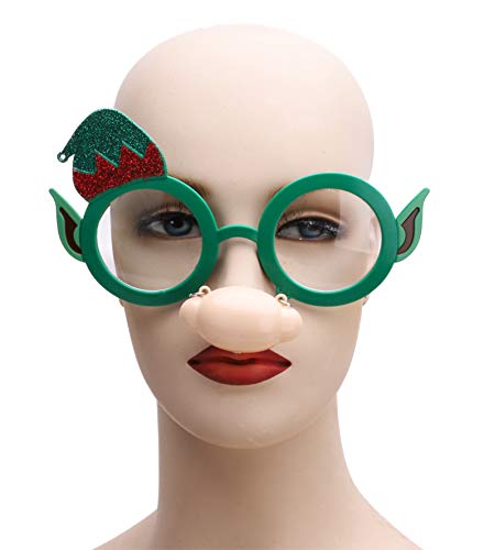 Toyland® Novelty Elf Glasses & Hanging Nose - Christmas Party Fancy Dress - Stocking Fillers - Secret Santa - Image 2