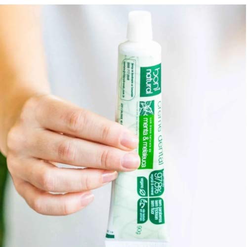 Kit 10x Creme Dental Sem Fluor Vegano 90g - Boni Natural