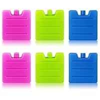 Kühltasche Klein, 6 Stück Mini Kühlakku Für Kühltasche, Mini kühlakkus für kühltasche, Kühlakkus Klein Und Flach, Ideal Für Schule, Büro Und Outdoor-Aktivitäten Wie Picknick, Camping Und Reisen