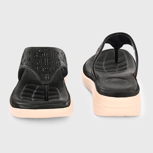 Image of Centrino Women's Sandals | Stylish Slip-On Sandals|Elegant & Trendy Design | Slippers /Flip-Flops|Fashionable Casual & Stylish|Lightweight & Breathable|Outdoor Casual Chappals for Ladies & Girls(9320)