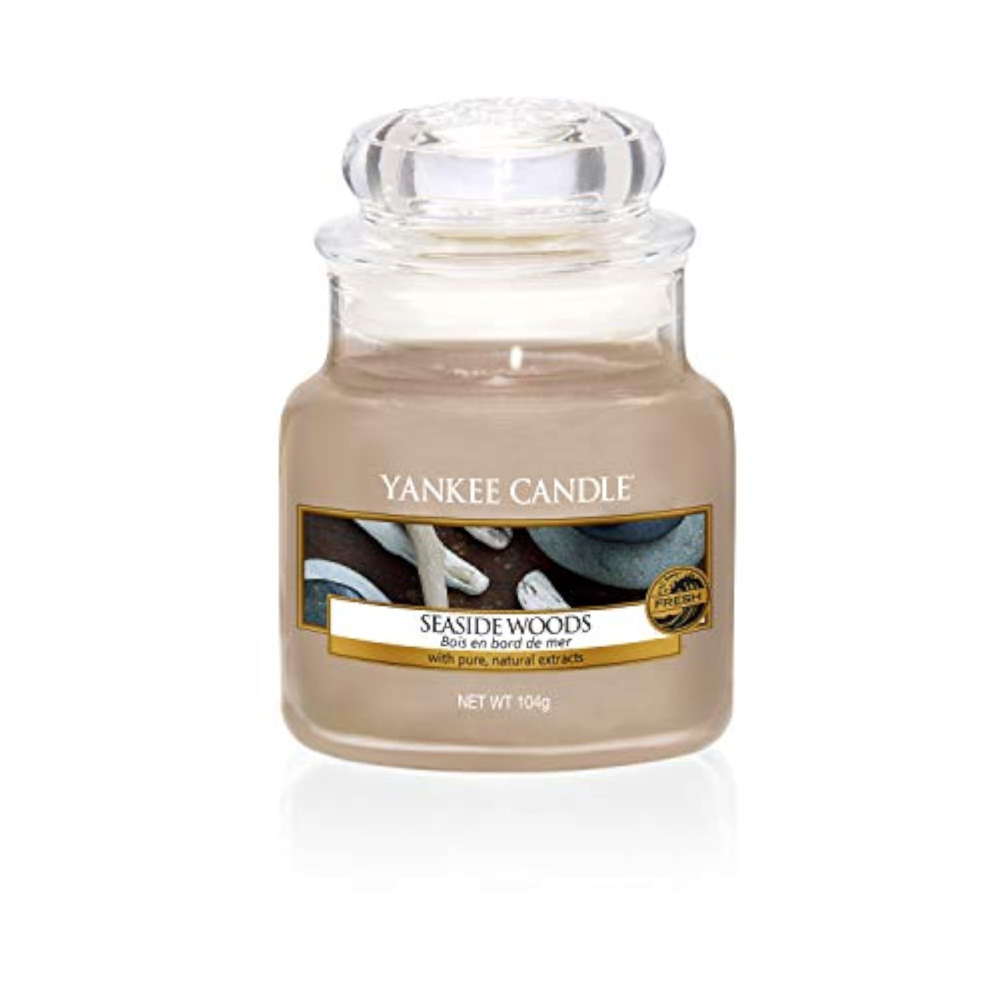 Small Seaside Woods Scented Candle, Gift for Home