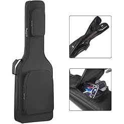 GOOBIX Case de Basse électrique étanche à 0,3 Pouce de gigage d’éponge d’épaisseur avec de Grandes Poches for la Guitare… - Les Beatles, Paul McCartney, John Lennon, RIngo Starr, George Harrison GOOBIX Case de Basse électrique étanche à 0,3 Pouce de gigage d'éponge d'épaisseur avec de Grandes Poches for la Guitare… – Image 4