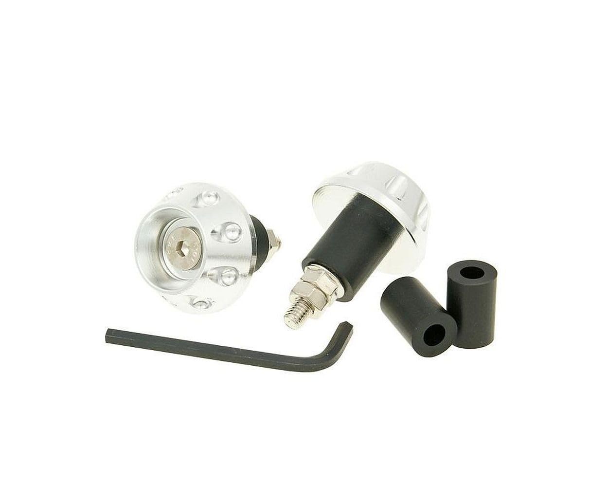 Lenkerende Vibrationsdämpfer Flat 13,5/17,5mm - Silber