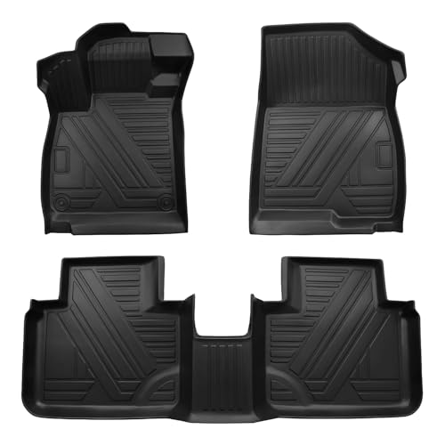 Accord Floor Mats Compatible with 2022 2021 2020 2019 2018 Honda AccordAll Weather Protection Waterproof Durable Anti-Slip Odorless Custom-fit TPE Floor Liner Front and Rear Row Set Black