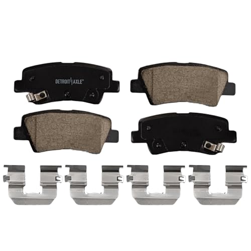 Image of Detroit Axle - Rear Brake Pads for Hyundai Elantra Coupe GT Accent Ioniq