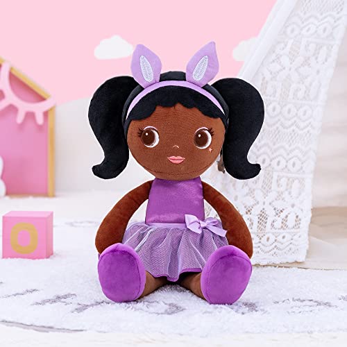 Lazada Soft Baby Doll Girl Gifts Plush African Dolls Girl Toys 16" #TOP1