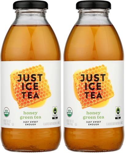 Image of Just Ice Tea Organic Honey Green Tea, 16 FZ (Pack of 2)