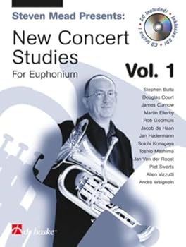 Paperback STEVEN MEAD PRESENTS: NEW CONCERT STUDIES 1 BARYTON EUPHONIUM +CD Book