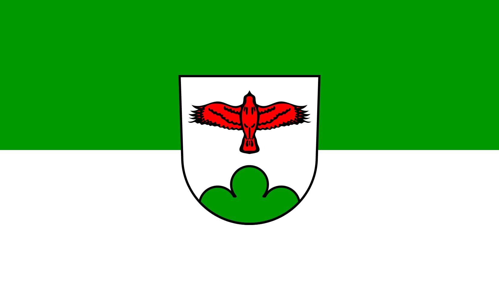 Drapeau Gerstetten 1.35m² format paysage grand format pour mât extérieur