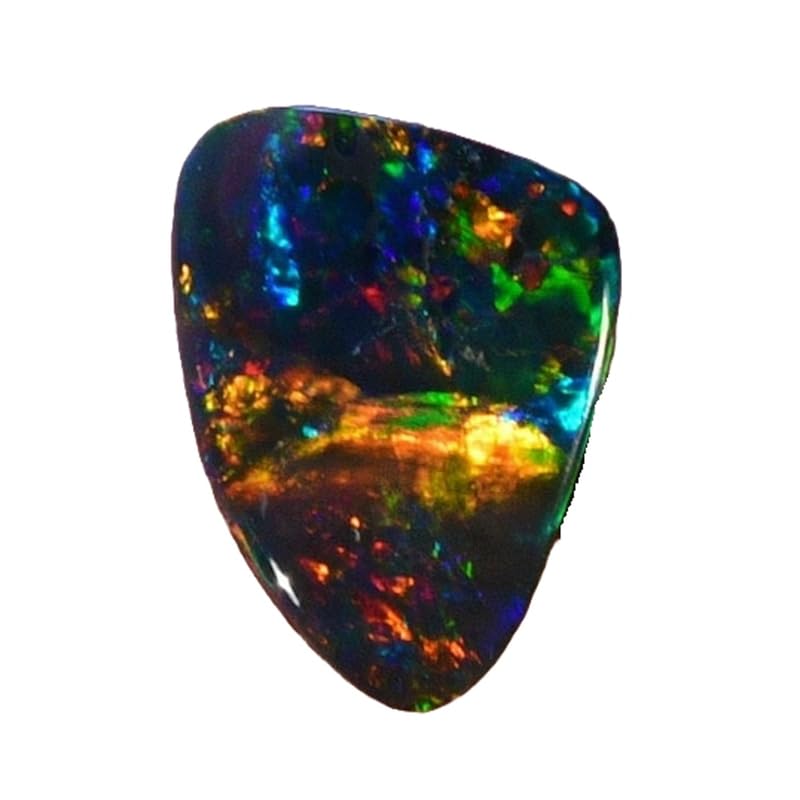 OPAL_WORLD1 Pcs. Of Natural Australian Black Opal 10.5x7mm Fancy Shape Cabochon cut loose gemstone for Jewelry making. | OW_00001