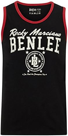 Ben LeeMen's Pittsfield Benlee Rocky Marciano Men's Pittsfield Jersey Singlet - Black, Small