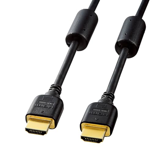 フラットHDMIケーブル KM-HD20-100FK KM-HD20-100FK フラットHDMIケーブル サンワサプライ オス