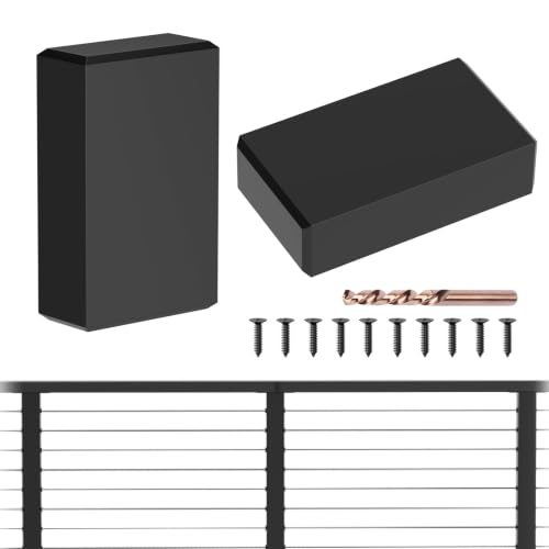 2 Pack Extension Connectors with Screws, Flat Handrail Accessories