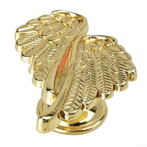 AugustknowU Hasp Locks Twist Knob Locking Angel Wing Zinc Alloy Cabinet Pulls Modern Minimalist Drawer Handles Single Hole Furniture Hardware Decorative Knobs