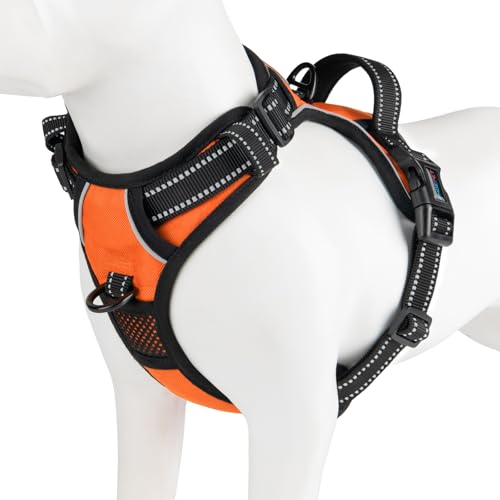 PHOEPET No Pull Dog Harness Medium Reflective Front Clip Puppy Vest