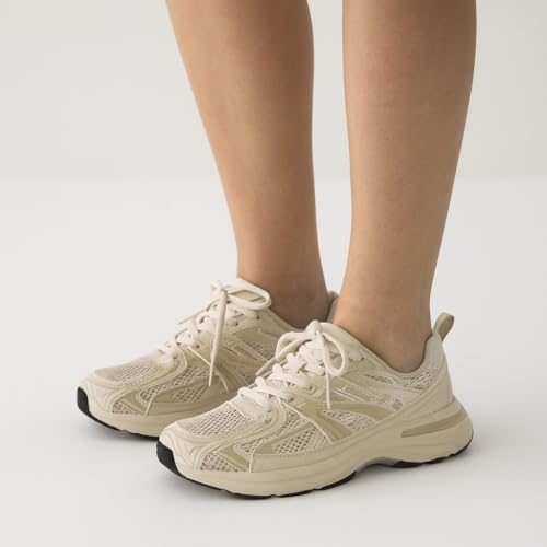 CUSHIONAIRE Sonic Casual Womens Walking Sneakers, Comfortable Lace-Up Chunky Tennis Shoes for Women with Memory Foam2