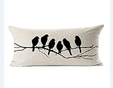 LYN Cotton Linen Square Throw Pillow Case Decorative Cushion Cover Pillowcase for Sofa 20