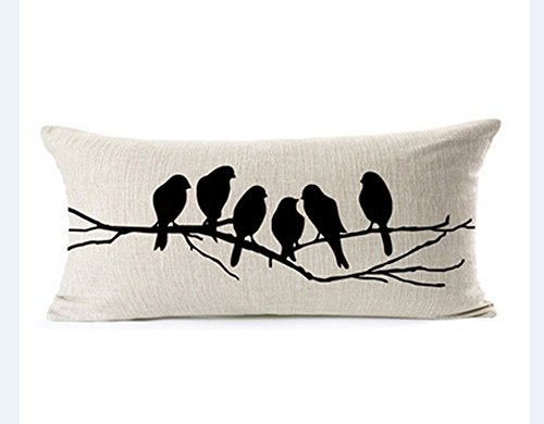 LYN Cotton Linen Square Throw Pillow Case Decorative Cushion Cover Pillowcase for Sofa 20