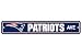 NFL New England Patriots Plastic Street Sign