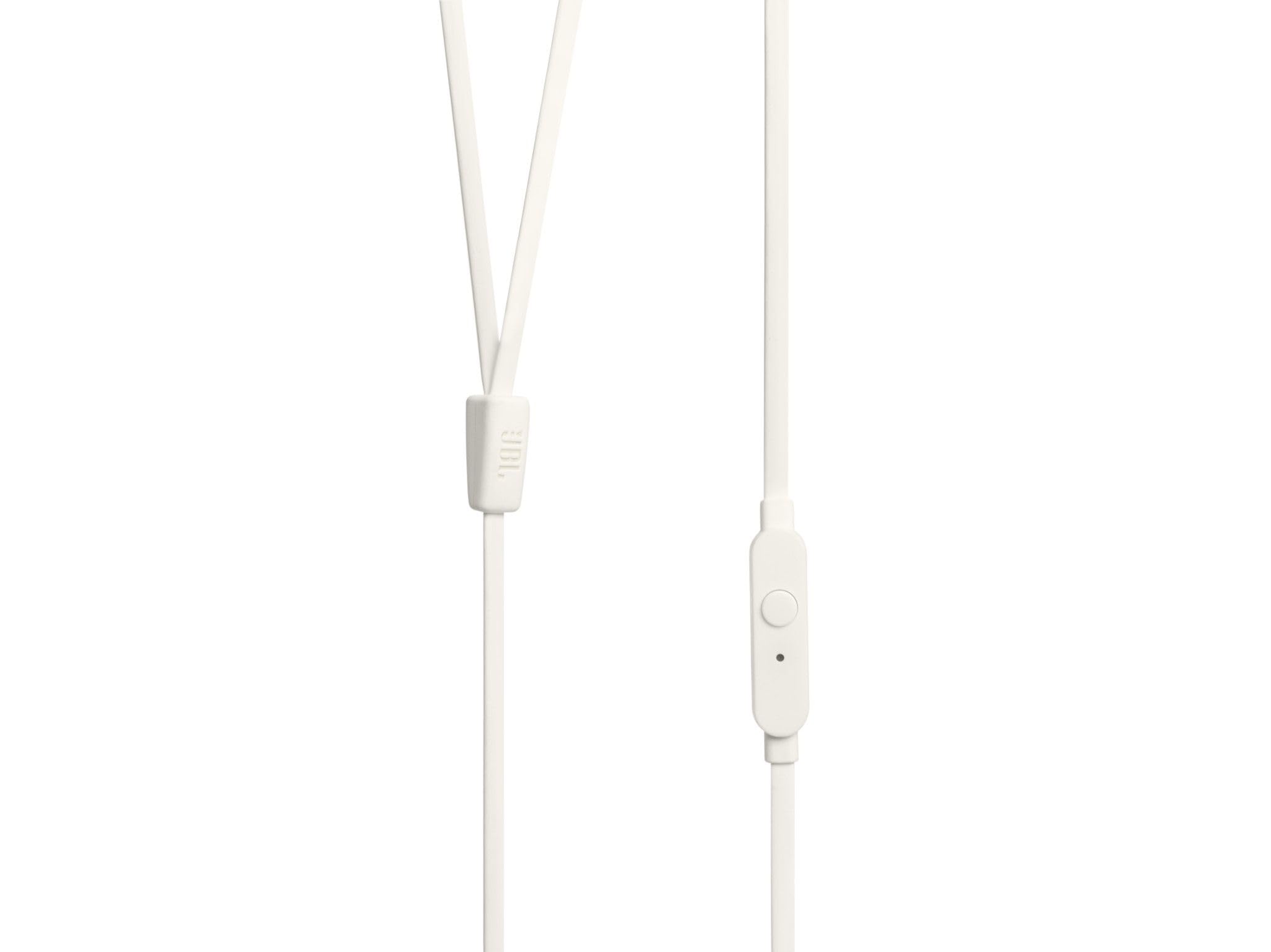 JBL T110 Intra-Auricolari con Comando e Microfono Universale, Bianco, Piccola - 4
