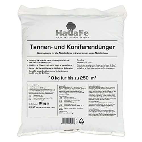 HaGaFe Tannendünger Koniferendünger Lebensbaumdünger Zypressendünger Dünger (10 kg (1 x 10 kg))