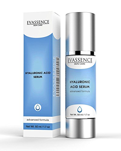 Hyaluronic Acid Serum for All Skin Types 1.7oz Moisture Hydration Advanced Rejuvenation Formula Antioxidant 50ml By Evassence