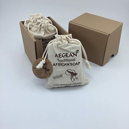 Traditional African Soap - Handmade 100% Pure Natural & Vegan (3 Bars)