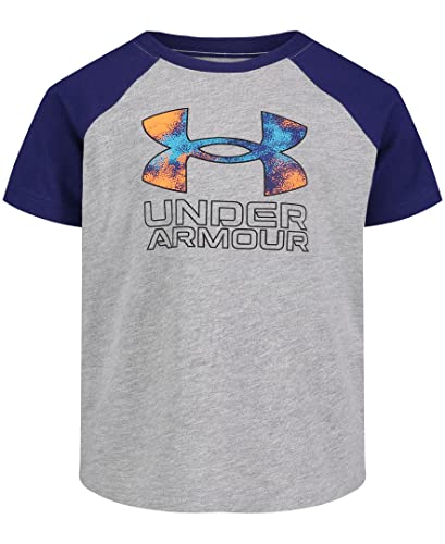 Image of Under Armour Boys' Short Sleeve Logo Graphic T-Shirt, Lightweight & Breathable, Relaxed Fit