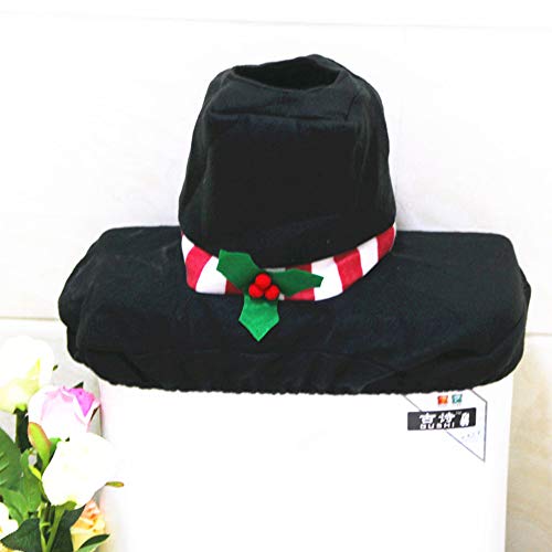 Toilettensitzbezug mit Schneemann und Weihnachtsmann, Tissue Box, Set Merry Christmas Dekoration, Fancy Bathroom Plüsch Filz Cute Festival Decor für Zuhause Hotel Party Supplies 3 Stück White Tone – Bild 7