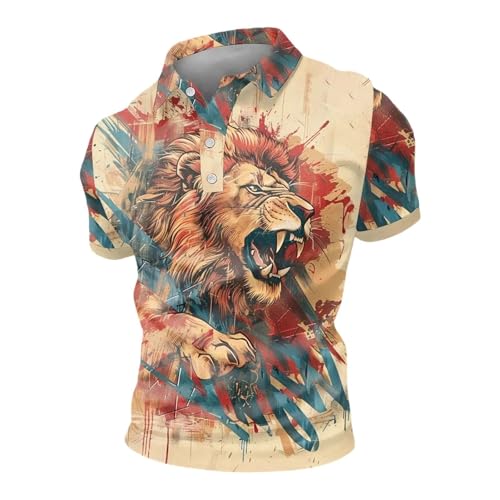Polo homme manches courtes à imprimé floral pour vos terrasses d'été