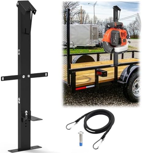 Heavy-Duty Backpack Leaf Blower Rack for Trailers, Leaf Blower Rack Holder Compatible with Stihl, Adjustable Leaf Blower Backpack Storage Holder for 22