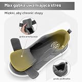 Fitville Buty Cukrzycowe Męskie Bardzo Szerokie Z Zapięciem Na Rzep Bardzo Szerokie Miękkie Buty Zdrowotne Dla Mężczyzn Na Opuchnięte Stopy Szary 46.5 EU X-Szeroki
