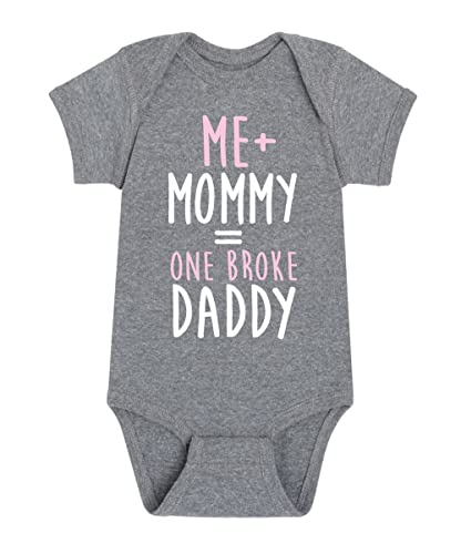 Image of Instant Message - Me Mommy One Broke Daddy - Infant Baby One Piece