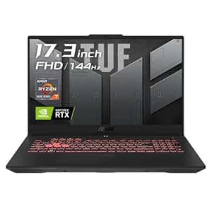 ASUS ゲーミングノートPC TUF Gaming A17 FA707RE ( AMD Ryzen7 6800H 16GB 512GB RTX 3050 Ti Laptop GPU 17.3型 FHD 144Hz メカグレー ) FA707RE-R76R3050T 【日本正規代理店品】