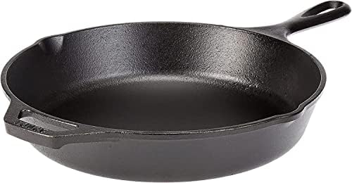 Lodge Cast Iron Griddle, Round, 10.5 Inch L8SK3 10-1/4-Inch Pre-Seasoned Skillet