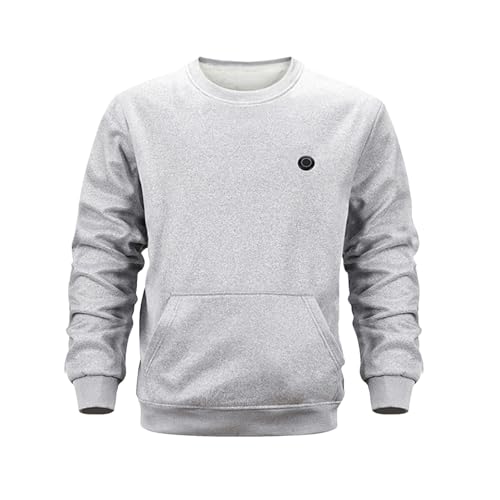 JUYAXIN Sudadera unisex con calefacción para hombre y mujer, abrigo de invierno recargable con capucha, unisex, recargable