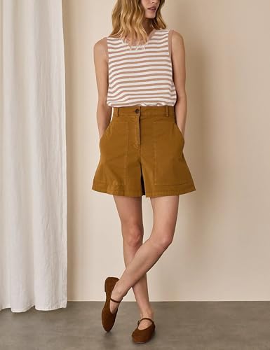 Image of Hongsui Women's Striped Color Block Sweater Vest Ribbed Knit Tank Tops Oversized Crewneck Pullover