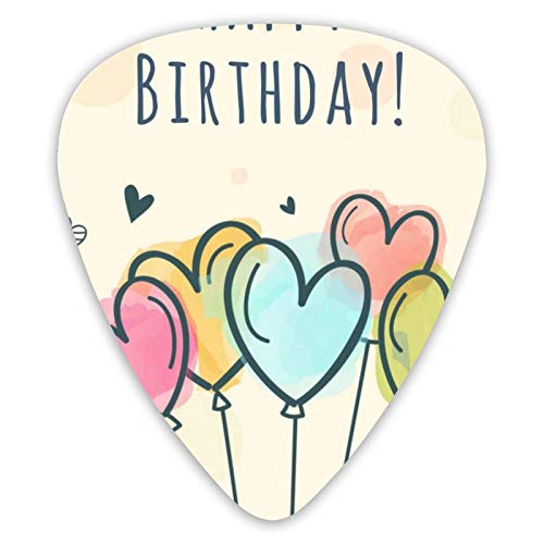 Médiators pour guitare Happy Birthday We Heart It 12 médiators pour ukulélé dont 0,46 mm 0,71 mm 0,96 mm - Les Beatles, Paul McCartney, John Lennon, RIngo Starr, George Harrison Médiators pour guitare Happy Birthday We Heart It 12 médiators pour ukulélé dont 0,46 mm 0,71 mm 0,96 mm