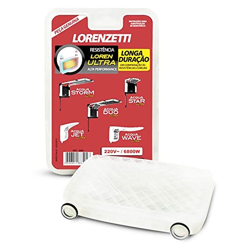 Resistência Acqua Ultra 220V 6800W 3065A, Lorenzetti, 7589116, Metal, Pequeno