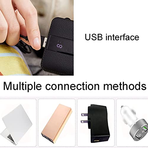 Chaussons chauffants électriques USB vert lavable pour maison et bureau - 4