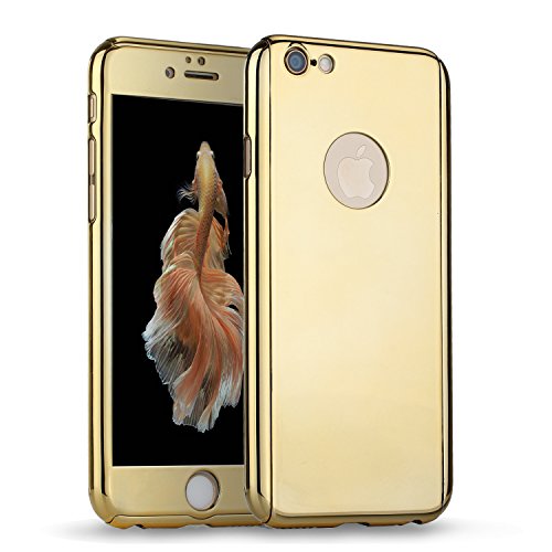iPhone 6 / 6s Plus case,iLapland Ultra Thin Mirror Case Full Body Coverage Protection Slim Mirror Case with Tempered Glass Screen Protector for Apple iPhone 6 Plus