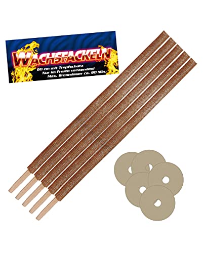 Horror-Shop Antorchas De Cera 60cm Bolsa De 5