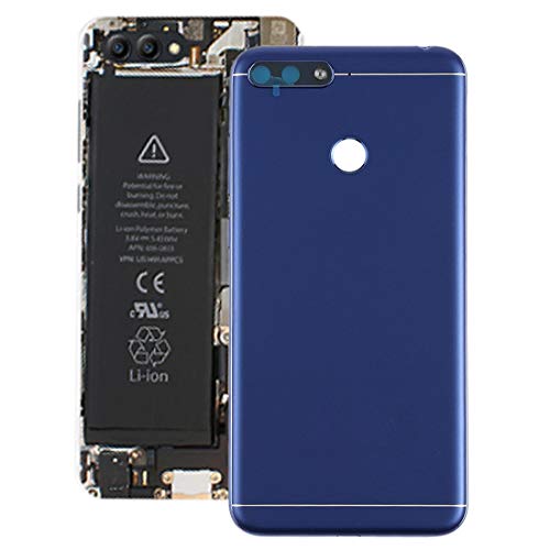 Couverture arrière pour Huawei Honor Play 7A bleu avec touches
