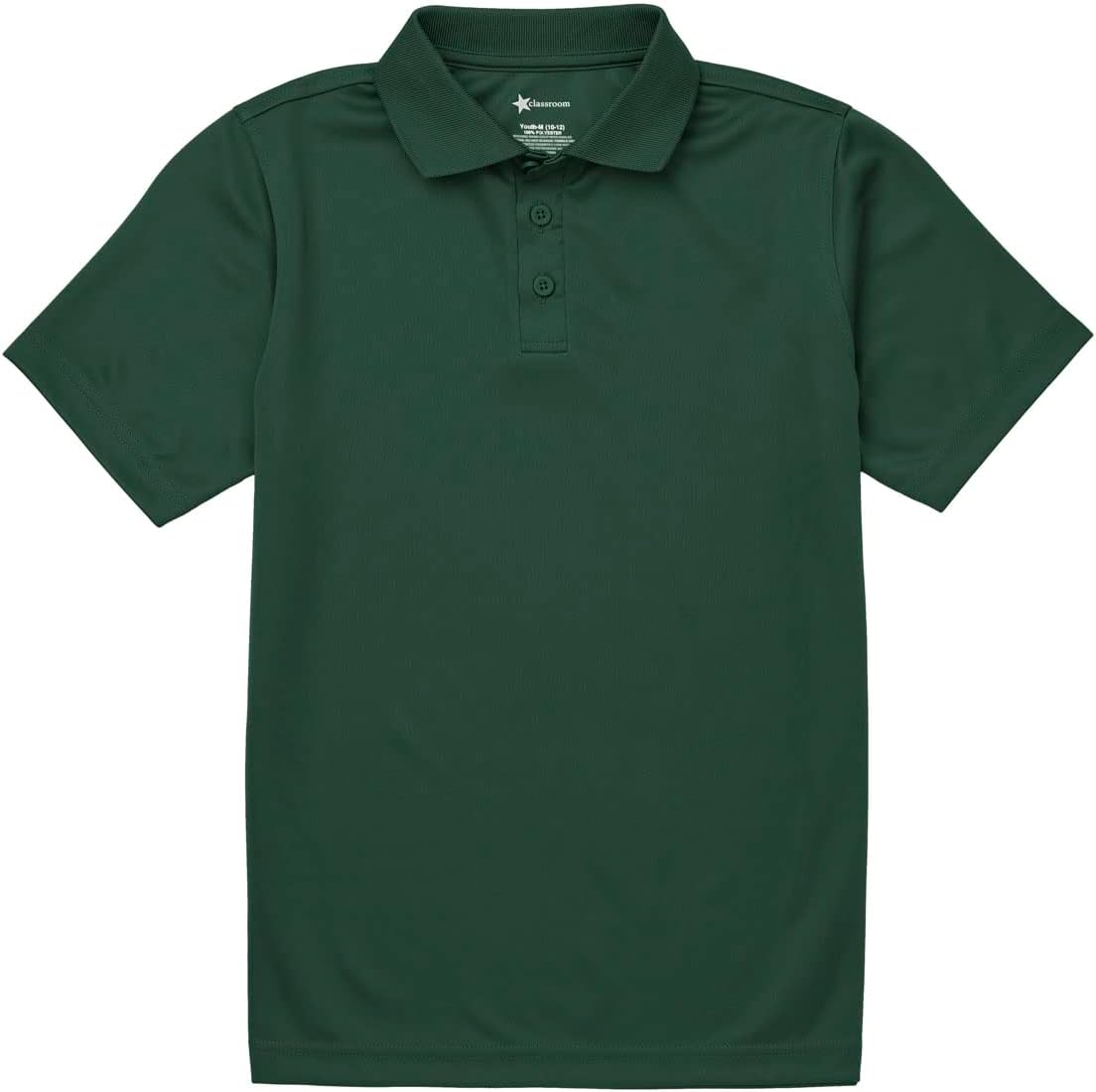 Classroom School Uniforms Unisex Polo T-Shirts with Moisture Wicking & Ribbed Collar - CR860