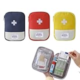 JYNVO 3 Pcs Erste-Hilfe-Kit-Tasche, medizinische Ausrüstung, Mini Erste-Hilfe-Kit, medizinische Lagerung Kit, tragbare medizinische Ausrüstung für Haus Schule Büro Outdoor-Reisen