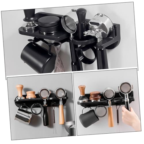 YARDWE 壁掛け式ノードリルコーヒーポルタフィルターホルダー 省スペース収納ラック タンパー対応 ネスプレッソマシン用 コーヒーマシン